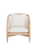 White Weave Outdoor Lounge Chair | Novi Living Kuna | Oroa.com