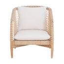 Hospitality furniture -White Weave Outdoor Lounge Chair - www.oroatrade.com