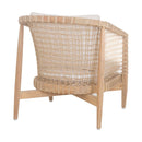 Hospitality furniture -White Weave Outdoor Lounge Chair - www.oroatrade.com
