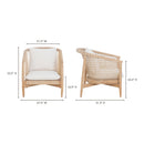 Hospitality furniture -White Weave Outdoor Lounge Chair - www.oroatrade.com