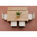 Contract furniture - Natural Teak Outdoor Dining Bench - www.oroatrade.com