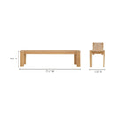 Contract furniture - Natural Teak Outdoor Dining Bench - www.oroatrade.com