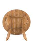 Slatted Teak Outdoor Dining Table | Novi Living Delta | Oroa.com