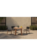 Slatted Teak Outdoor Dining Table | Novi Living Delta | Oroa.com