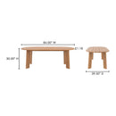 Hospitality furniture - Slatted Teak Outdoor Dining Table - www.oroatrade.com