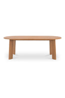 Slatted Teak Outdoor Dining Table | Novi Living Delta | Oroa.com