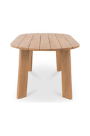 Slatted Teak Outdoor Dining Table | Novi Living Delta | Oroa.com