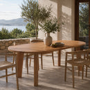 Hospitality furniture - Slatted Teak Outdoor Dining Table - www.oroatrade.com