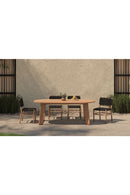 Slatted Teak Outdoor Dining Table | Novi Living Delta | Oroa.com