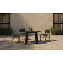Hospitality furniture - Black Woven Outdoor Dining Chair - www.oroatrade.com