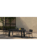 Black Woven Outdoor Dining Chair | Novi Living Mira | Oroa.com