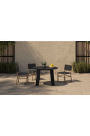 Black Woven Outdoor Dining Chair | Novi Living Mira | Oroa.com
