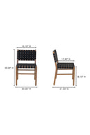 Black Woven Outdoor Dining Chair | Novi Living Mira | Oroa.com