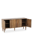 Contract furniture - Carved Wooden 4-Door Sideboard - www.oroatrade.com