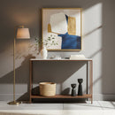 Copper Framed Marble Console Table | Novi Living Bottego