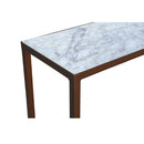 Copper Framed Marble Console Table | Novi Living Bottego