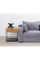 Contract furniture - Teak & Iron Side Table - www.oroatrade.com