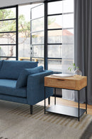 Contract furniture - Teak & Iron Side Table - www.oroatrade.com