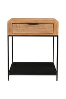 Contract furniture - Teak & Iron Side Table - www.oroatrade.com