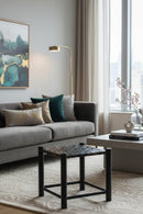 Hospitality furniture - Green Woven Leather Stool - www.oroatrade.com