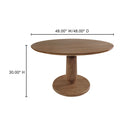 Mango Wood Pedestal Dining Table | Novi Living Clark