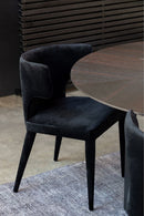 Hospitality furniture - Black Upholstered Dining Chair - www.oroatrade.com