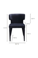 Hospitality furniture - Black Upholstered Dining Chair - www.oroatrade.com