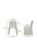 Hospitality furniture - Beige Monolithic Dining Chair - www.oroatrade.com