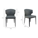Modern European furniture - Vegan Leather Dining Chair Set (2) - www.oroa.com