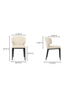 Art Deco Dining Chairs (2) | Novi Living Delaney | Oroa.com