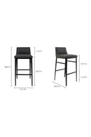 Hospitality furniture - Low‑Back Fabric Bar Stool - www.oroatrade.com
