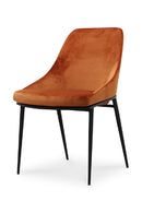 Hospitality furniture - Orange Velvet Dining Chairs (2) - www.oroatrade.com