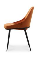 Hospitality furniture - Orange Velvet Dining Chairs (2) - www.oroatrade.com