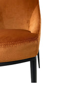 Hospitality furniture - Orange Velvet Dining Chairs (2) - www.oroatrade.com