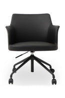 Black Swivel Office Chair | Novi Living Morris | Oroa.com