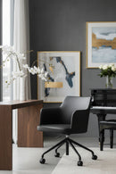 Black Swivel Office Chair | Novi Living Morris | Oroa.com