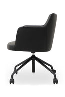 Black Swivel Office Chair | Novi Living Morris | Oroa.com