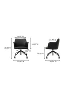 Black Swivel Office Chair | Novi Living Morris | Oroa.com