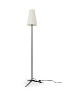 White Linen Shade Floor Lamp | Novi Living Mathis | Oroatrade.com
