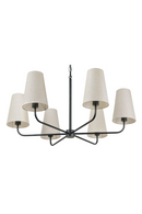 Linen Shade 6-Light Chandelier | Novi Living Mathis | Oroatrade.com