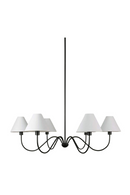 Blackened Bronze 6-Light Chandelier | Novi Living Whitney | Oroatrade.com