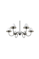 Blackened Bronze 6-Light Chandelier | Novi Living Whitney | Oroatrade.com