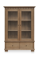 Brown Ash 2-Door Tall Cabinet | Novi Living Lillian | Oroatrade.com