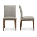 Modern European furniture - Top Grain Leather Dining Chairs (2) - www.oroa.com