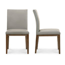 Modern European furniture - Top Grain Leather Dining Chairs (2) - www.oroa.com