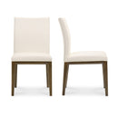 Modern European furniture - Top Grain Leather Dining Chairs (2) - www.oroa.com