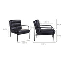 Leather Classic Lounge Armchair | Novi Living Verlaine