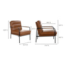 Leather Classic Lounge Armchair | Novi Living Verlaine