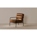 Leather Classic Lounge Armchair | Novi Living Verlaine