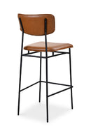 Hospitality furniture - Brown Leather Bar Stool - www.oroatrade.com